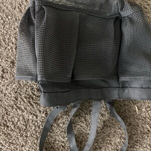 Gray Mesh Crop Top